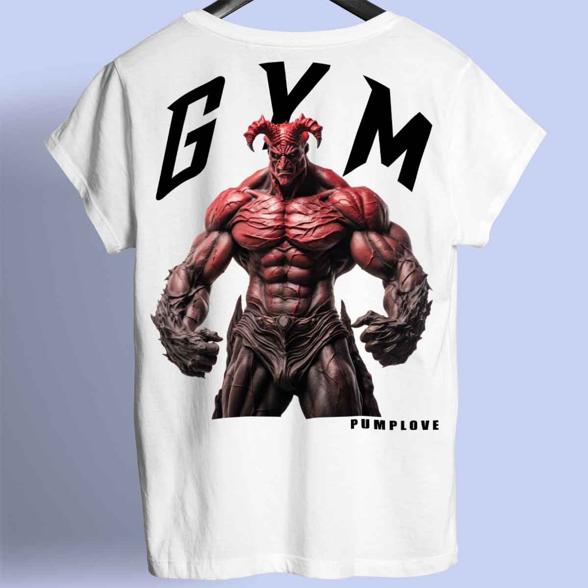 Gym Devil - Premium T-shirt, unisex-rugafdruk