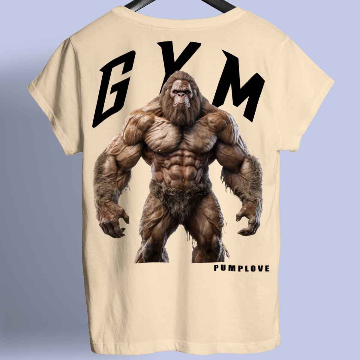 Gym Bigfoot - Premium T-shirt, unisex-rugafdruk