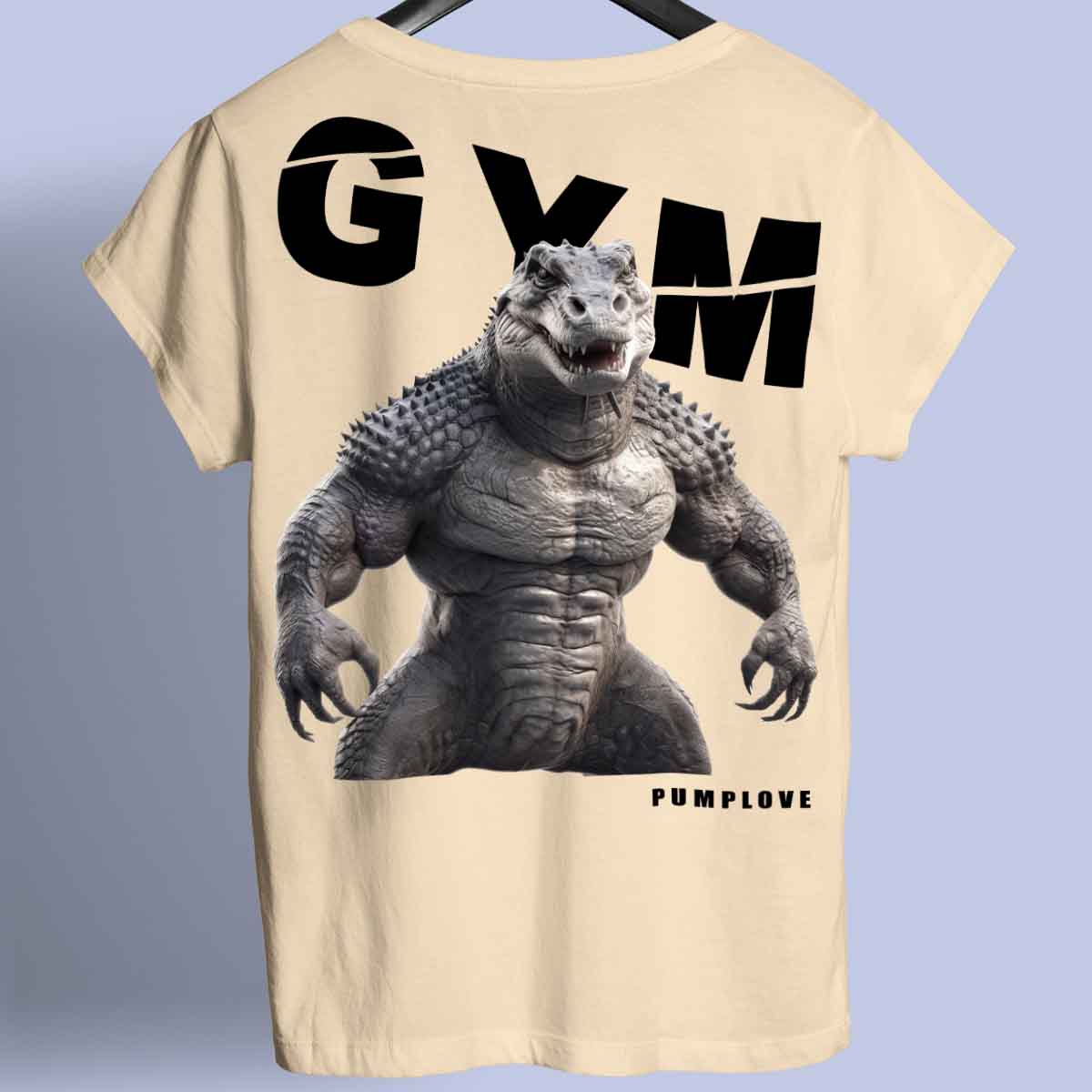 Gym Alligator - T-Shirt Premium Unisexe Backprint