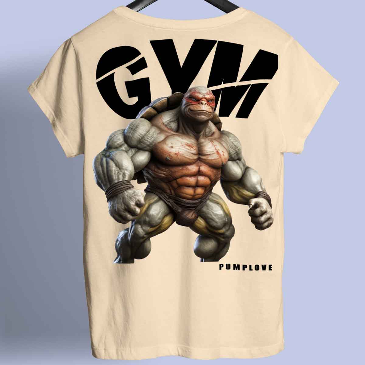 Gym Turtle - Premium T-shirt Unisex-rugafdruk