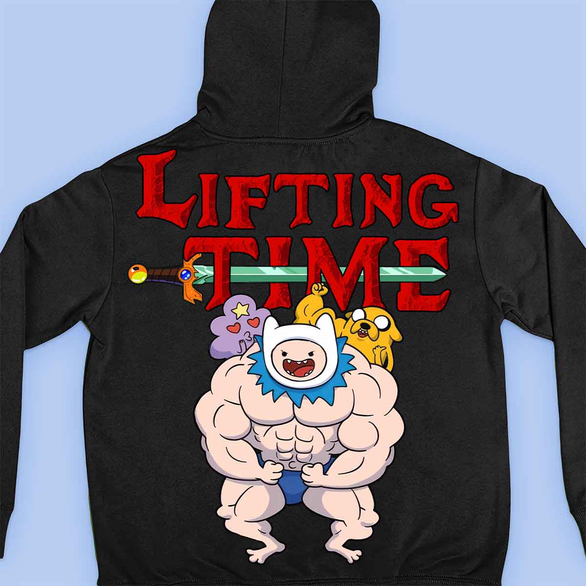 Lifting Time - Premium hoodie, unisex-rugafdruk