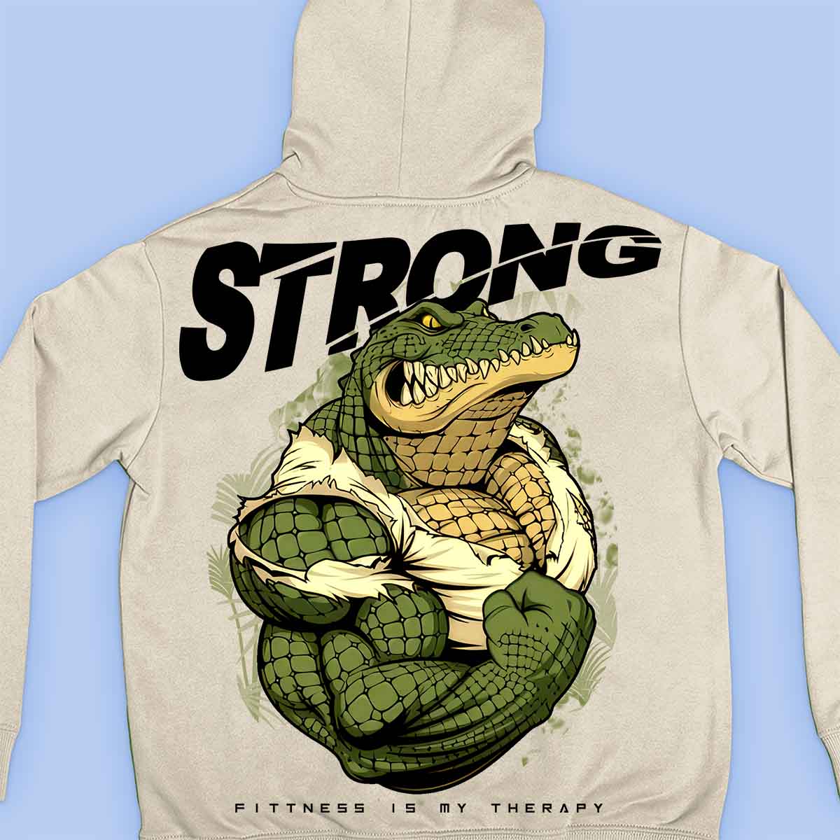 Strong Alligator - Premium Hoodie Unisex Backprint