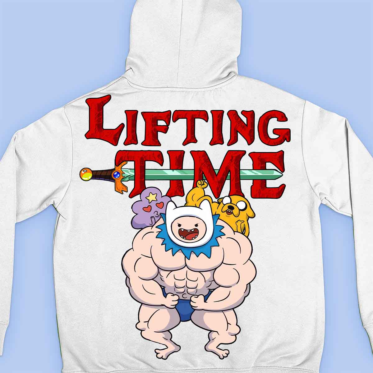 Lifting Time - Premium hoodie, unisex-rugafdruk